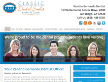 Tablet Screenshot of classicdentalsmiles.com